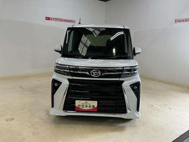 タントカスタムＸ　届出済未使用車　電動スライドドア　ナビワンオーナー　衝突軽減ブレーキ　認定中古車　ナビ　両側電動スライドドア　電動パーキングブレーキ　オートブレーキホールド機能　運転席助手席シートヒーター　オートライト　バックモニター（京都府）の中古車