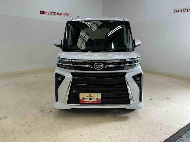 タントカスタムＸ届出済み未使用車　両側リヤパワースライドドアスマートアシスト　両側リヤパワースライドドア　プッシュボタンエンジンスタート　ＬＥＤヘッドライト　オートエアコン　オートライト　シートヒーター　アルミホイール　バックカメラ　コーナーセンサー　ＡＢＳ（京都府）の中古車
