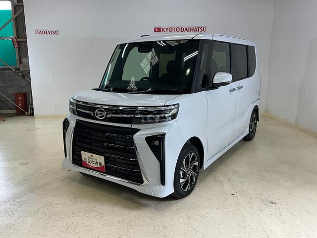 タントカスタムＸ　届出済未使用車ダイハツ認定中古車　予防安全機能スマートアシスト搭載　アイドリングストップ　オートライト　オートマチックハイビーム　ＬＥＤヘッドライト　電動格納ミラー　シートヒーター　キーフリーキー　バックモニター（京都府）の中古車