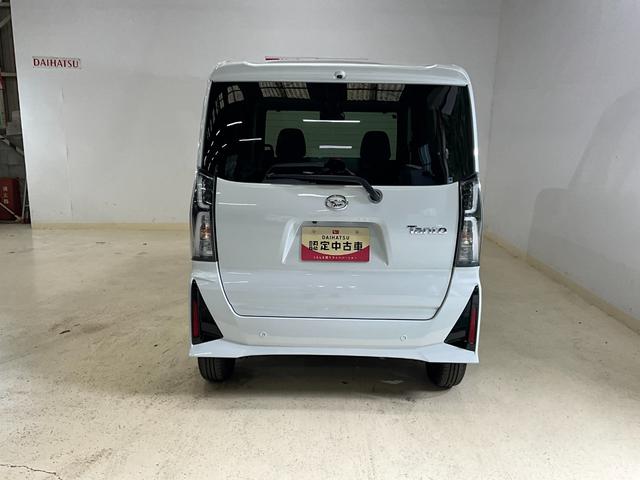 タントカスタムＸ　届出済未使用車ダイハツ認定中古車　予防安全機能スマートアシスト搭載　アイドリングストップ　オートライト　オートマチックハイビーム　ＬＥＤヘッドライト　電動格納ミラー　シートヒーター　キーフリーキー　バックモニター（京都府）の中古車