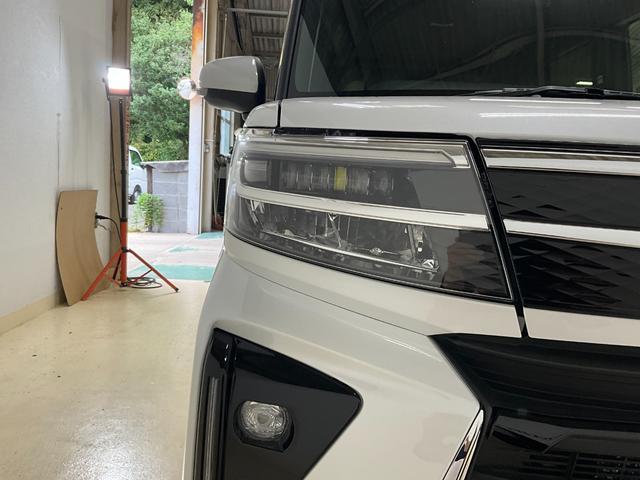 タントカスタムＸ　届出済未使用車ダイハツ認定中古車　予防安全機能スマートアシスト搭載　アイドリングストップ　オートライト　オートマチックハイビーム　ＬＥＤヘッドライト　電動格納ミラー　シートヒーター　キーフリーキー　バックモニター（京都府）の中古車