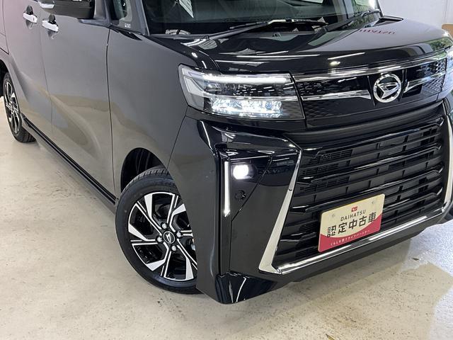 タントカスタムＸ　届出済未使用車　シートヒーター　コーナーセンサー届出済未使用車　シートヒーター　前後コーナーセンサー　両側電動スライドドア　電子パーキング　オートブレーキホールド　ＬＥＤヘッドライト　１４インチ純正アルミホイール　スマートキー　プッシュスタート（京都府）の中古車
