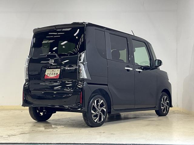 タントカスタムＸ　届出済未使用車　シートヒーター　コーナーセンサー届出済未使用車　シートヒーター　前後コーナーセンサー　両側電動スライドドア　電子パーキング　オートブレーキホールド　ＬＥＤヘッドライト　１４インチ純正アルミホイール　スマートキー　プッシュスタート（京都府）の中古車