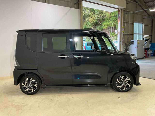 タントカスタムＸ　届出済み未使用車　両側リヤパワースライドドアスマートアシスト　両側リヤパワースライドドア　プッシュボタンエンジンスタート　ＬＥＤヘッドライト　オートエアコン　コーナーセンサー　シートヒーター　アルミホイール　オートライト　バックカメラ　ＡＢＳ（京都府）の中古車