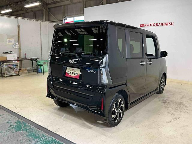 タントカスタムＸ　届出済み未使用車　両側リヤパワースライドドアスマートアシスト　両側リヤパワースライドドア　プッシュボタンエンジンスタート　ＬＥＤヘッドライト　オートエアコン　コーナーセンサー　シートヒーター　アルミホイール　オートライト　バックカメラ　ＡＢＳ（京都府）の中古車