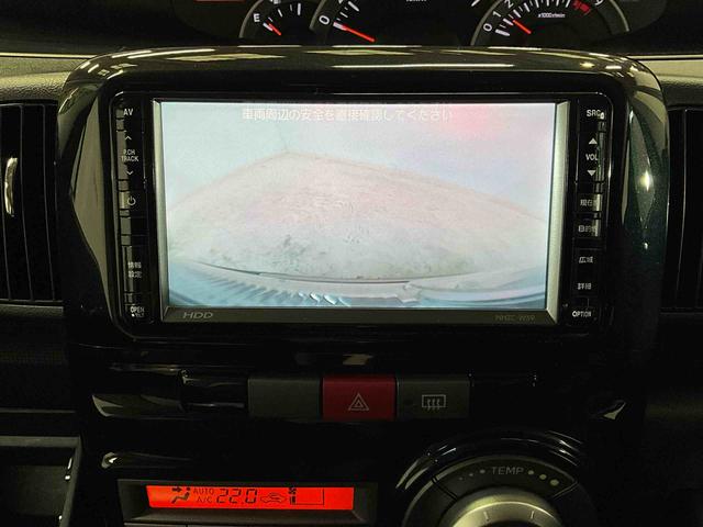 タントカスタムＶセレクションターボ　片側電動スライドドア　ターボ車運転席助手席エアバック　ディスチャージヘッドライト　オートライト片側電動スライドドア　純正アルミホイール　ＥＴＣ車載器　バックカメラ　ＨＤＤナビゲーション　フルセグＴＶチューナー　ベンチシート（京都府）の中古車