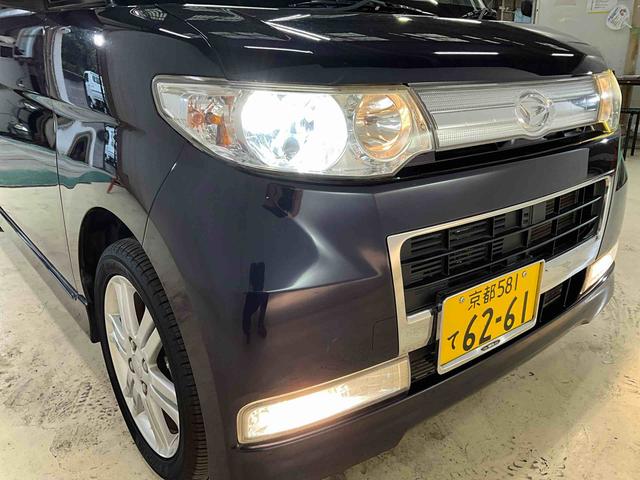 タントカスタムＶセレクションターボ　片側電動スライドドア　ターボ車運転席助手席エアバック　ディスチャージヘッドライト　オートライト片側電動スライドドア　純正アルミホイール　ＥＴＣ車載器　バックカメラ　ＨＤＤナビゲーション　フルセグＴＶチューナー　ベンチシート（京都府）の中古車