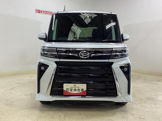 タントカスタムＸ　届出済み未使用車　両側電動スライドドア両側電動スライドドア　前後コーナーセンサー　前席シートヒーター　電子パーキング　オートマチックハイビーム　ＬＥＤヘッドライト　スマートキー　プッシュスタート　１４インチ純正アルミホイール　ＡＢＳ（京都府）の中古車