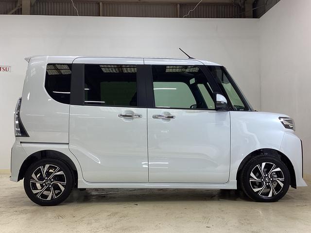 タントカスタムＸ　届出済み未使用車　両側電動スライドドア両側電動スライドドア　前後コーナーセンサー　前席シートヒーター　電子パーキング　オートマチックハイビーム　ＬＥＤヘッドライト　スマートキー　プッシュスタート　１４インチ純正アルミホイール　ＡＢＳ（京都府）の中古車