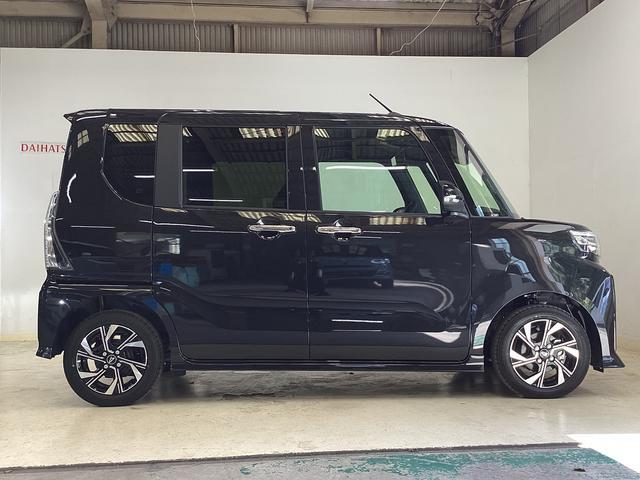タントカスタムＸ　届出済み未使用車　両側電動スライド　キーフリーバックカメラ対応　両側電動スライドドア　クリアランスソナー　シートヒーター　オートマチックハイビーム　ＬＥＤヘッドライト　キーフリー　プッシュスタート　１４インチ純正アルミホイール　ＬＥＤヘッドランプ（京都府）の中古車