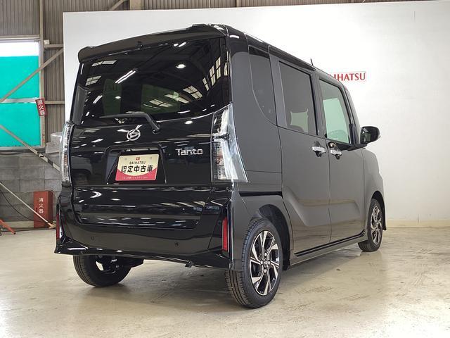タントカスタムＸ　届出済み未使用車　両側電動スライド　キーフリーバックカメラ対応　両側電動スライドドア　クリアランスソナー　シートヒーター　オートマチックハイビーム　ＬＥＤヘッドライト　キーフリー　プッシュスタート　１４インチ純正アルミホイール　ＬＥＤヘッドランプ（京都府）の中古車
