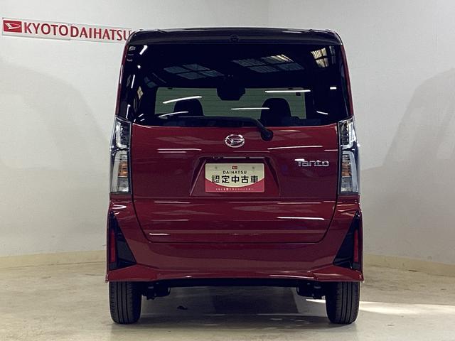 タントカスタムＲＳ　ターボ　ワンオーナー　両側電動スライドドアワンオーナー　９インチディスプレイオーディオ　バックカメラ　両側電動スライドドア　前後コーナーセンサー　前席シートヒーター　ＵＳＢ　Ｂｌｕｅｔｏｏｔｈ　　スマートキー　１５インチ純正アルミホイール（京都府）の中古車