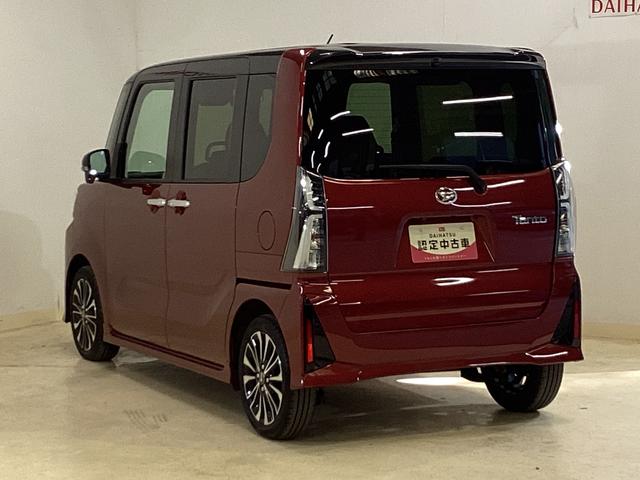 タントカスタムＲＳ　ターボ　ワンオーナー　両側電動スライドドアワンオーナー　９インチディスプレイオーディオ　バックカメラ　両側電動スライドドア　前後コーナーセンサー　前席シートヒーター　ＵＳＢ　Ｂｌｕｅｔｏｏｔｈ　　スマートキー　１５インチ純正アルミホイール（京都府）の中古車
