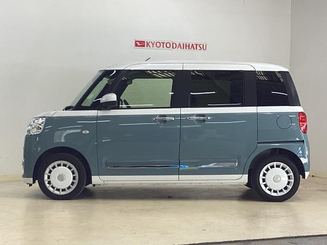 ムーヴキャンバスストライプスGターボ ワンオーナー 両側電動スライドドアワンオーナー 両側電動スライドドア バックカメラ 前後コーナーセンサー 前席シートヒーター ホッとカップホルダー オートマチックハイビーム LEDヘッドライト USB接続 プッシュスタート(京都府)の中古車