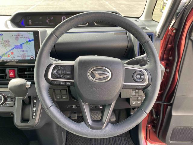 タントXターボ パノラマモニターダイハツ認定中古車 予防安全機能スマートアシスト搭載 アイドリングストップ シートリフター シートヒーター パノラマモニター 片側パワースライドドア ナビゲーション ドライブレコーダー キーフリーキー(京都府)の中古車