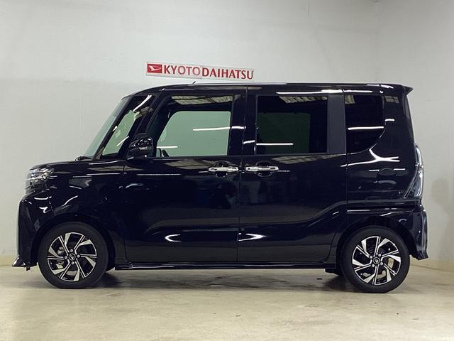 タントカスタムＸ　届出済み未使用車　スマートアシスト　バックカメラスマートアシスト　両側リヤパワースライドドア　バックカメラ　ＬＥＤヘッドライト　コーナーセンサー　オートライト　プッシュボタンエンジンスタート　オートエアコン　コーナーセンサー　アルミホイール　ＡＢＳ（京都府）の中古車