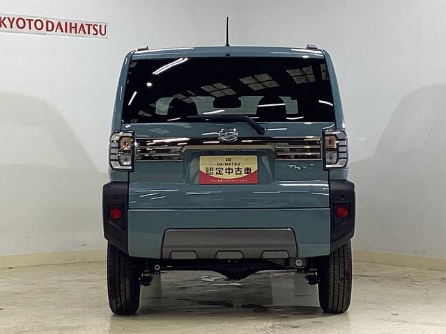 タフトＧ　ダーククロムベンチャー　４ＷＤ　届出済み未使用車４ＷＤ　バックカメラ対応　クルーズコントロール　前後コーナーセンサー　スカイフィールトップ　前席シートヒーター　オートライト　ＬＥＤヘッドライト　ＵＳＢ　電子パーキング　１５インチ純正アルミホイール（京都府）の中古車