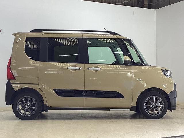 タントファンクロス シートヒーター 前後コーナーセンサー両側電動スライドドア 前後コーナーセンサー バックカメラ スマートキー 前席シートヒーター ルーフレール オートマチックハイビーム オートブレーキホールド 14インチ純正アルミホイール ABS(京都府)の中古車