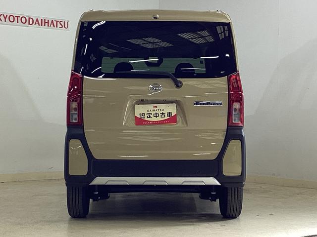 タントファンクロス シートヒーター 前後コーナーセンサー両側電動スライドドア 前後コーナーセンサー バックカメラ スマートキー 前席シートヒーター ルーフレール オートマチックハイビーム オートブレーキホールド 14インチ純正アルミホイール ABS(京都府)の中古車