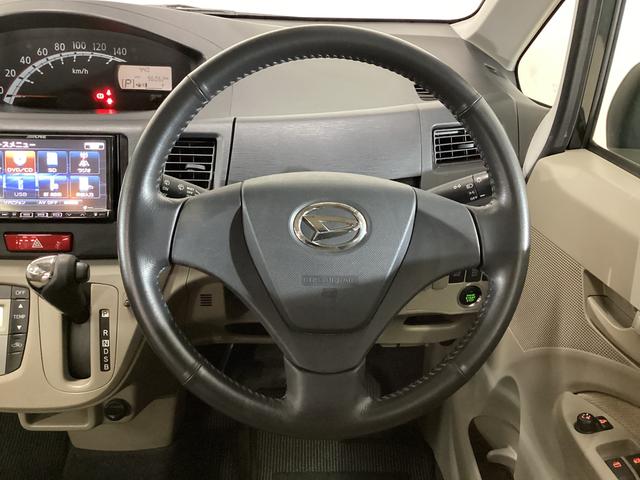 ムーヴX ETC ナビTV 電動格納ミラー アイドリングストップETC ナビTV DVD アクセサリーソケット 電動格納ミラー ヘッドライトレべライザー アイドリングストップ プッシュボタンエンジンスタート ドアバイザー 14インチ純正アルミホイール(京都府)の中古車