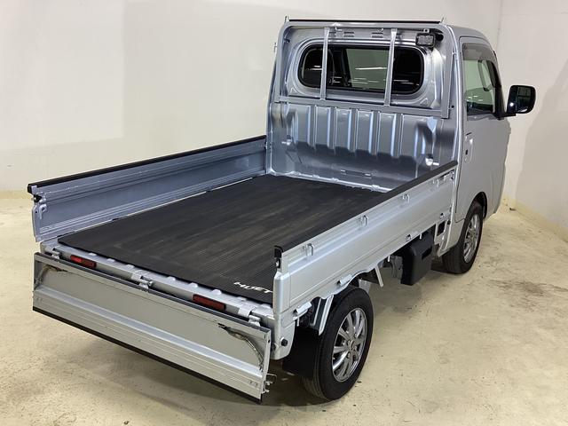 ハイゼットトラックエクストラ切替式４ＷＤ　ＭＴ車　荷台作業灯　前後コーナーセンサー　３方開　オートマチックハイビーム　ＬＥＤヘッドライト　プッシュボタンエンジンスタート　電動格納ミラー　横滑り防止措置　マニュアルエアコン（京都府）の中古車