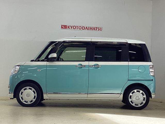 ムーヴキャンバスGメイクアップVS SAIII ワンオーナー 4WD ETC4WD 全方位カメラ ドラレコ ETC 両側電動スライドドア 運転席シートヒーター USB接続 Bluetooth オートマチックハイビーム LEDヘッドライト 横滑り防止装置 衝突軽減ブレーキ(京都府)の中古車