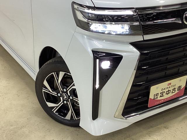 タントカスタムＸ　届出済未使用車　シートヒーター　電動スライドドアワンオーナー　届出済未使用車　前席シートヒーター　両側電動スライドドア　前後コーナーセンサー　バックカメラ　ＵＳＢ接続　プッシュボタンエンジンスタート　横滑り防止措置　ＬＥＤヘッドライト　オートライト（京都府）の中古車