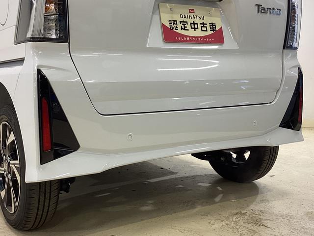タントカスタムＸ　届出済未使用車　シートヒーター　電動スライドドアワンオーナー　届出済未使用車　前席シートヒーター　両側電動スライドドア　前後コーナーセンサー　バックカメラ　ＵＳＢ接続　プッシュボタンエンジンスタート　横滑り防止措置　ＬＥＤヘッドライト　オートライト（京都府）の中古車
