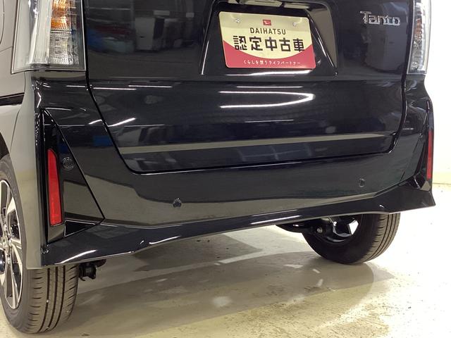 タントカスタムＸ　届出済未使用車　シートヒーター　バックカメラワンオーナー　届出済未使用車　バックカメラ　前後コーナーセンサー　前席シートヒーター　両側電動スライドドア　ＵＳＢ接続　アイドリングストップ　横滑り防止措置　オートライト　１４インチ純正アルミホイール（京都府）の中古車