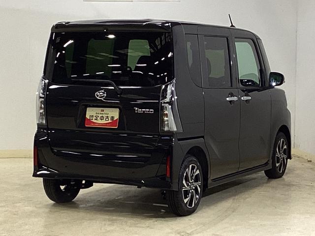 タントカスタムＸ　届出済未使用車　ナビ　バックカメラ　地デジ届出済未使用車　ナビ　フルセグチューナー　ブルートゥース対応　バックカメラ　プッシュボタンエンジンスタート　両側リヤパワースライドドア　ＬＥＤヘッドライト　コーナーセンサー　オートエアコン　ＡＢＳ（京都府）の中古車