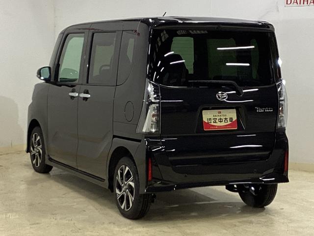 タントカスタムＸ　届出済未使用車　ナビ　バックカメラ　地デジ届出済未使用車　ナビ　フルセグチューナー　ブルートゥース対応　バックカメラ　プッシュボタンエンジンスタート　両側リヤパワースライドドア　ＬＥＤヘッドライト　コーナーセンサー　オートエアコン　ＡＢＳ（京都府）の中古車
