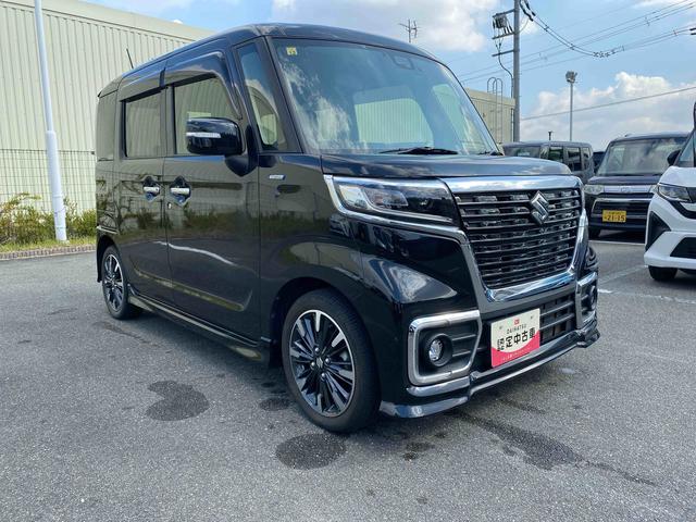スペーシアカスタムハイブリッドXSターボ バックモニターダイハツ認定中古車 アイドリングストップ バックモニター 電動格納ミラー 運転席シートヒーター シートリフター ナビゲーション ドライブレコーダー ETC車載器 パワースライドドア キーフリーキー(京都府)の中古車