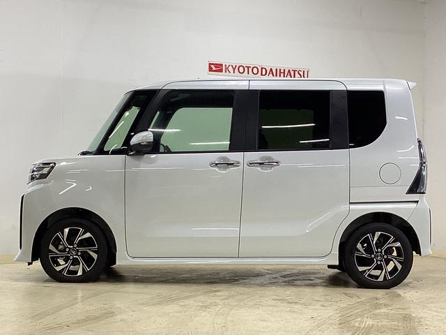タントカスタムＸ　届け出済み未使用車　両側電動スライド　リアカメラ届け出済み未使用車　バックカメラ　両側電動スライドドア　前席シートヒーター　前後コーナーセンサー　オートマチックハイビーム　１４インチ純正アルミホイール　オートブレーキホールド　ＵＳＢチャージャー（京都府）の中古車
