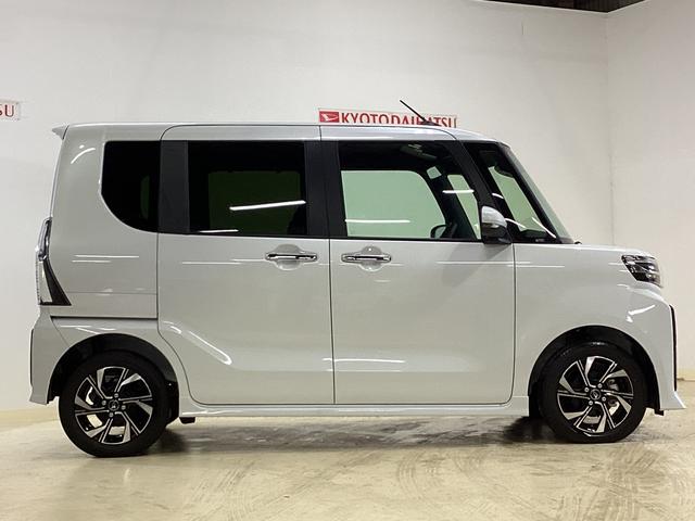 タントカスタムＸ　届け出済み未使用車　両側電動スライド　リアカメラ届け出済み未使用車　バックカメラ　両側電動スライドドア　前席シートヒーター　前後コーナーセンサー　オートマチックハイビーム　１４インチ純正アルミホイール　オートブレーキホールド　ＵＳＢチャージャー（京都府）の中古車