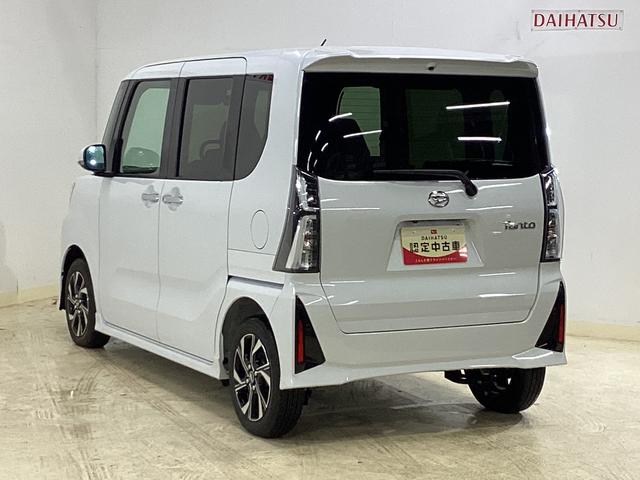 タントカスタムＸ　届け出済み未使用車　両側電動スライド　リアカメラ届け出済み未使用車　バックカメラ　両側電動スライドドア　前席シートヒーター　前後コーナーセンサー　オートマチックハイビーム　１４インチ純正アルミホイール　オートブレーキホールド　ＵＳＢチャージャー（京都府）の中古車