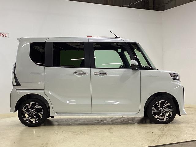 タントカスタムX 届け出済み未使用車 両側電動スライド リアカメラ届け出済み未使用車 ナビ付き バックカメラ 両側電動スライドドア 前席シートヒーター オートマチックハイビーム 前後コーナーセンサー 14インチ純正アルミ オートブレーキホールド USBチャージャー(京都府)の中古車