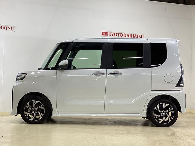 タントカスタムX 届出済未使用車 バックカメラ 電動スライドドア届出済み未使用車 バックカメラ 両側電動スライドドア 前席シートヒーター 前後コーナーセンサー オートマチックハイビーム 電子パーキング オートブレーキホールド USB LEDヘッドライト(京都府)の中古車