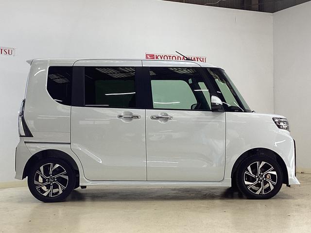 タントカスタムＸ　届出済未使用車　バックカメラ　シートヒーター届出済未使用車　バックカメラ　両側電動スライドドア　前後コーナーセンサー　前席シートヒーター　　オートブレーキホールド　電子パーキング　ＵＳＢチャージャー　ＬＥＤヘッドライト　１４インチ純正アルミ（京都府）の中古車