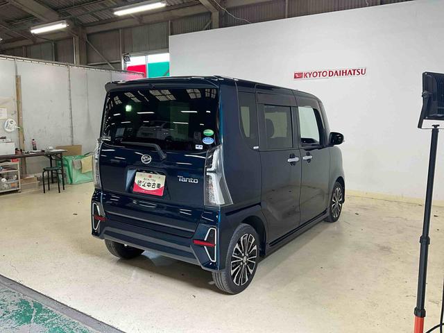 タントカスタムＲＳセレクション　４ＷＤ　ターボ車　バックカメラ４ＷＤ　ターボ　運転席ロングスライドシート　オーディオレス　運転席助手席シートヒーター　ＥＴＣ　全車速追従式クルーズコントロール　オートライト　オートハイビーム　キーフリー　ＬＥＤヘッドライト（京都府）の中古車