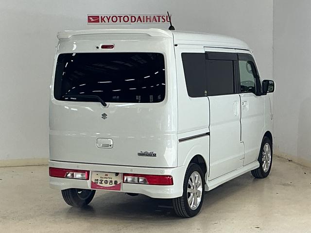 エブリイワゴンＰＺターボ　ワンオーナー　ＥＴＣ　バックカメラ　電動スライドワンオーナー　ＥＴＣ　バックカメラ　片側電動スライドドア　障害物センサー　運転席シートヒーター　ＵＳＢチャージャー　ＨＩＤヘッドライト　プッシュスタート　オートライト　スマートキー　ドアバイザー（京都府）の中古車