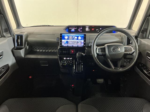 タントカスタムRSセレクション ターボ ナビ パノラマモニターターボ スマートアシスト ナビ パノラマモニター フルセグチューナー ブルートゥース対応 ドライブレコーダー ETC 両側リヤパワースライドドア プッシュボタンエンジンスタート LEDヘッドライト(京都府)の中古車