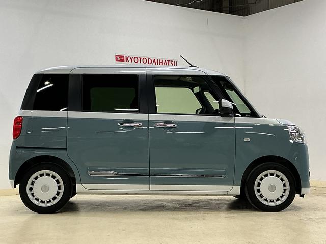 ムーヴキャンバスストライプスＧ　ワンオーナー　バックカメラ　電動電動スライドワンオーナー　バックカメラ　両側電動スライドドア　前席シートヒーター　ホッとカップホルダー　前後コーナーセンサー　電子パーキング　オートブレーキホールド　オートマチックハイビーム　ＵＳＢチャージャー（京都府）の中古車