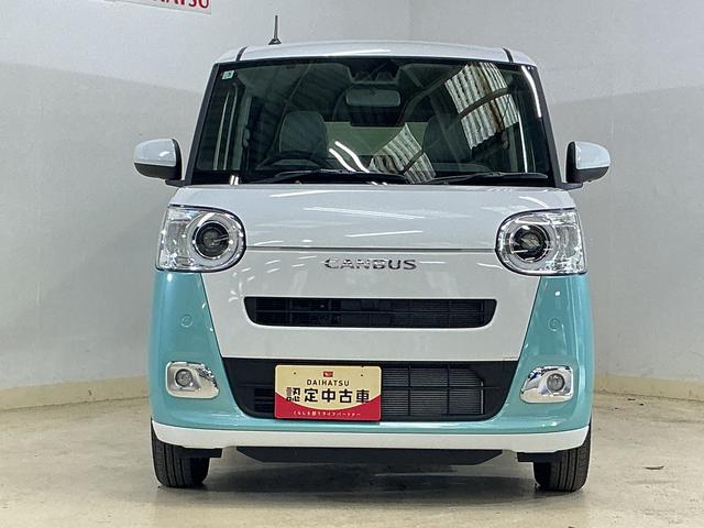 ムーヴキャンバスストライプスＧ　届け出済み未使用車　両側電動スライドドア届出済未使用車　バックカメラ　両側電動スライドドア　シートヒーター　ホットカップホルダー　オートマチックハイビーム　前後コーナーセンサー　電子パーキング　オートブレーキホールド　ＵＳＢチャージャー（京都府）の中古車