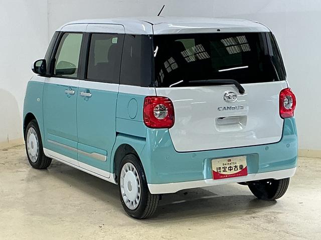 ムーヴキャンバスストライプスＧ　届け出済み未使用車　両側電動スライドドア届出済未使用車　バックカメラ　両側電動スライドドア　シートヒーター　ホットカップホルダー　オートマチックハイビーム　前後コーナーセンサー　電子パーキング　オートブレーキホールド　ＵＳＢチャージャー（京都府）の中古車