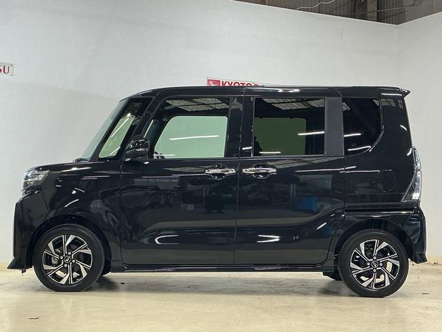 タントカスタムＸ　デモカー　バックカメラ　両側電動スライドドアデモカー　バックカメラ　両側電動スライドドア　前席シートヒーター　１４インチ純正アルミホイール　オートマチックハイビーム　前後コーナーセンサー　電子パーキング　オートブレーキホールド　プッシュスタート（京都府）の中古車