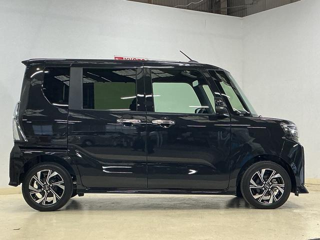 タントカスタムＸ　デモカー　バックカメラ　両側電動スライドドアデモカー　バックカメラ　両側電動スライドドア　前席シートヒーター　１４インチ純正アルミホイール　オートマチックハイビーム　前後コーナーセンサー　電子パーキング　オートブレーキホールド　プッシュスタート（京都府）の中古車