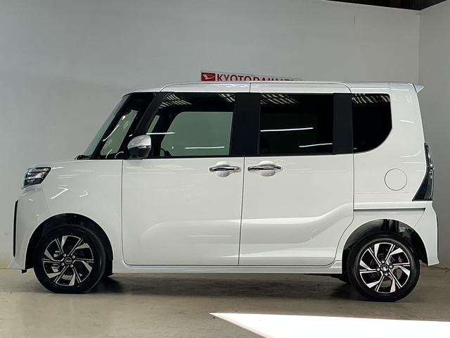 タントカスタムＸ　届出済未使用車　４ＷＤ　バックカメラ　スマアシ届出済未使用車　４ＷＤ　バックカメラ　前後コーナーセンサー　前席シートヒーター　電子パーキング　オートブレーキホールド　オートマチックハイビーム　１４インチ純正アルミホイール　ＵＳＢチャージャー（京都府）の中古車