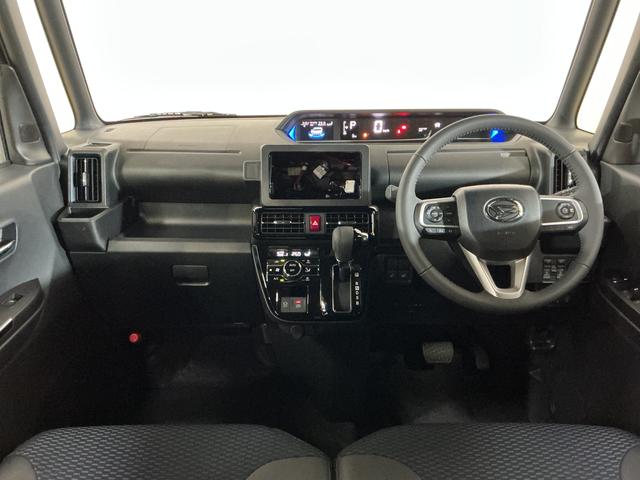 タントカスタムRS ターボ 届出済未使用車 全周囲カメラ ETC届出済未使用車 ターボ パノラマモニター ETC 両側電動スライド アダプティブクルーズコントロール 前後コーナーセンサー シートヒーター 電子パーキング オートブレーキホールド USBチャージャー(京都府)の中古車