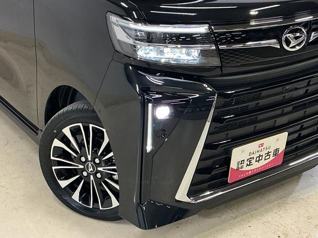 タントカスタムRS ターボ 届出済未使用車 全周囲カメラ ETC届出済未使用車 ターボ パノラマモニター ETC 両側電動スライド アダプティブクルーズコントロール 前後コーナーセンサー シートヒーター 電子パーキング オートブレーキホールド USBチャージャー(京都府)の中古車