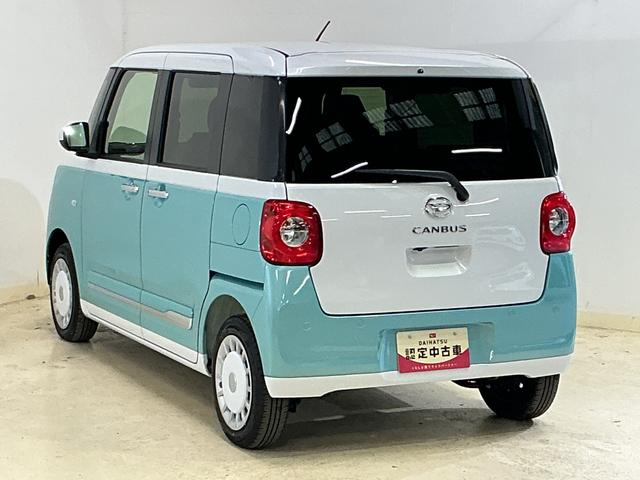 ムーヴキャンバスストライプスＧ　デモカー　パノラマモニター　両側電動スライドデモカー　パノラマモニター　両側電動スライドドア　前席シートヒーター　前後コーナーセンサー　ホッとカップホルダー　電子パーキング　オートブレーキホールド　ＵＳＢチャージャー　オートマチックハイビーム（京都府）の中古車